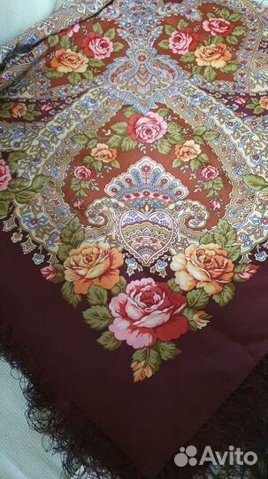 Павловопосадский платок, оригинал, размер 146 см