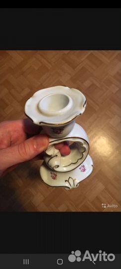 Фарфоровый подсвечник Веймар Германия