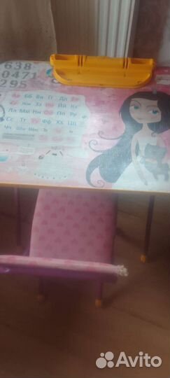 Столик и стульчик детский для девочки