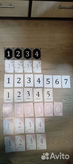 Номерки на гостевые столы на свадьбу