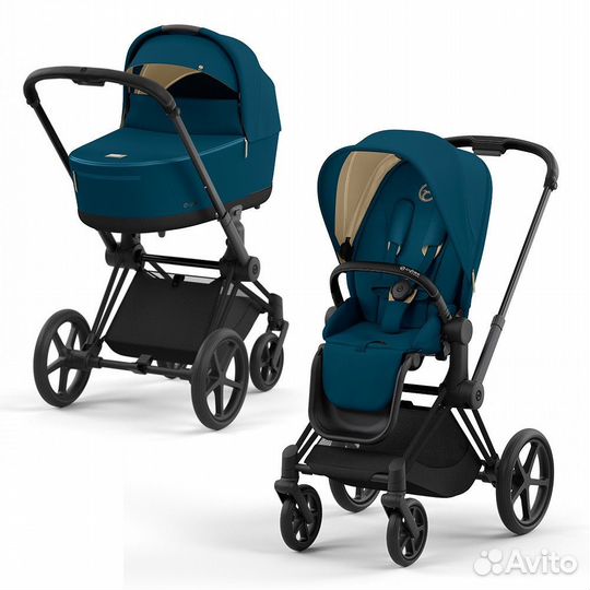 Новая коляска 2в1 Cybex Priam IV Mountain Blue