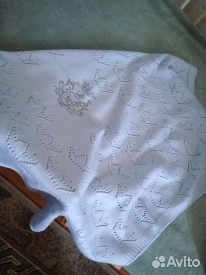 Плед детский вязаный