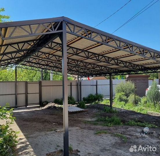 Навес изготовление и установка