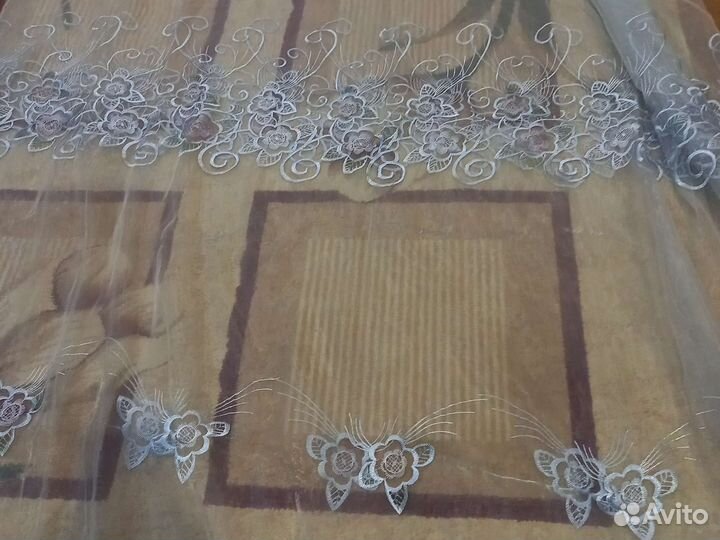 Тюль на шторной ленте