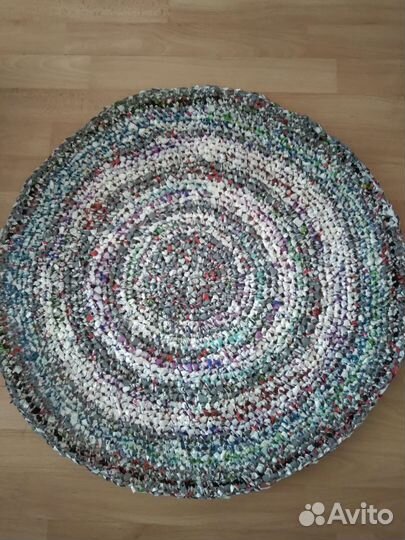 Эко Коврик циновка вязаный из полиэтилена