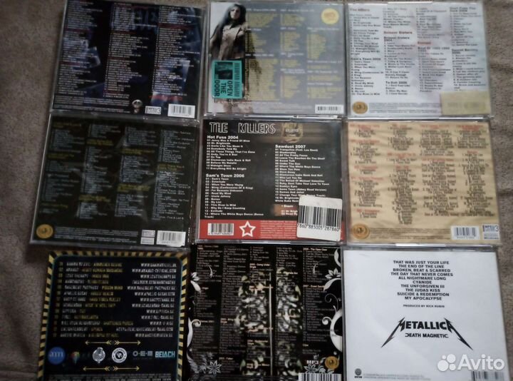 CD диски рок, метал, готика, альтернатива