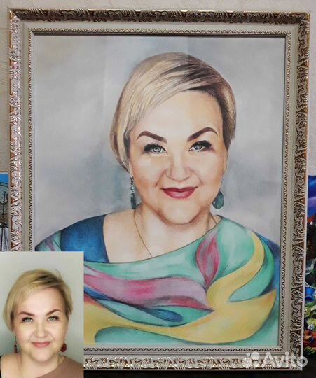 Портреты по фото масло и карандаш. Ручная работа