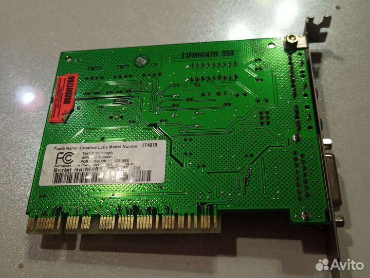Звуковая карта рсi Creative Labs CT4810
