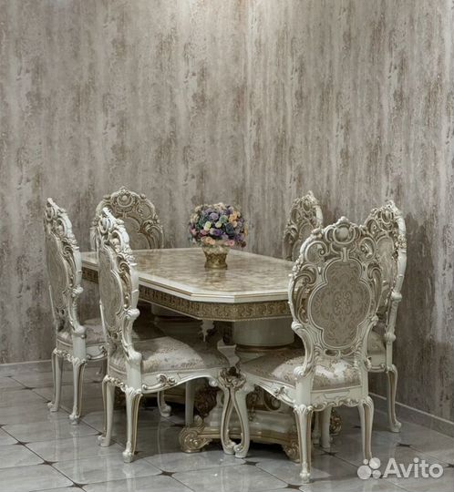 Стол стулья барокко