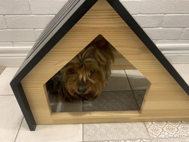 Будка домик для животных кошки собаки дерево