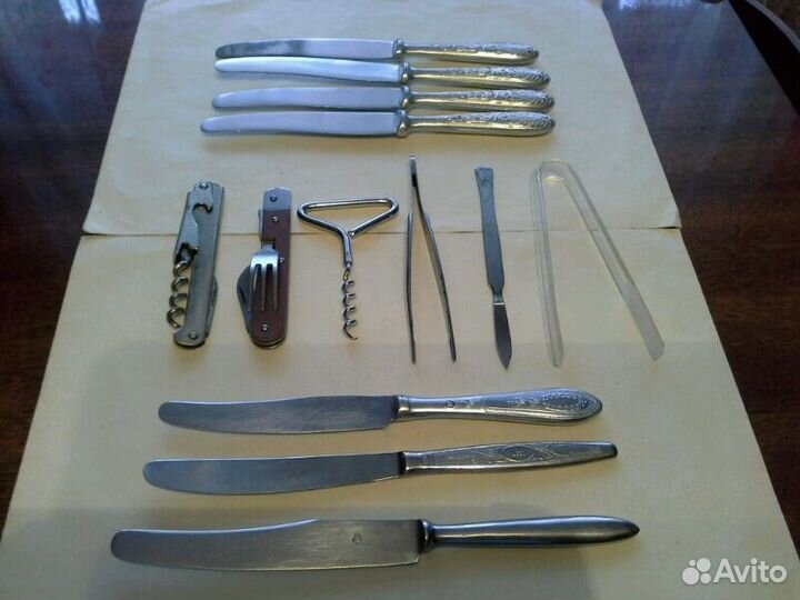 Ножи складные, кухонные, штопор