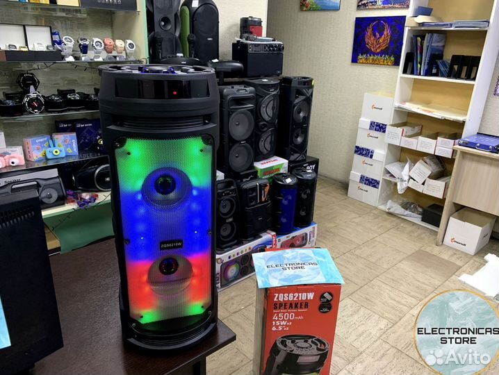 Умная Колонка Напольная ZQS-6210 с Подарком v.5