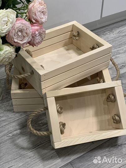 Ящик деревянный подарочный