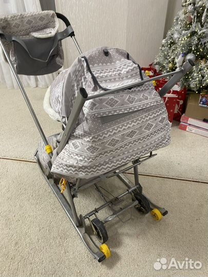 Детские санки коляска бу