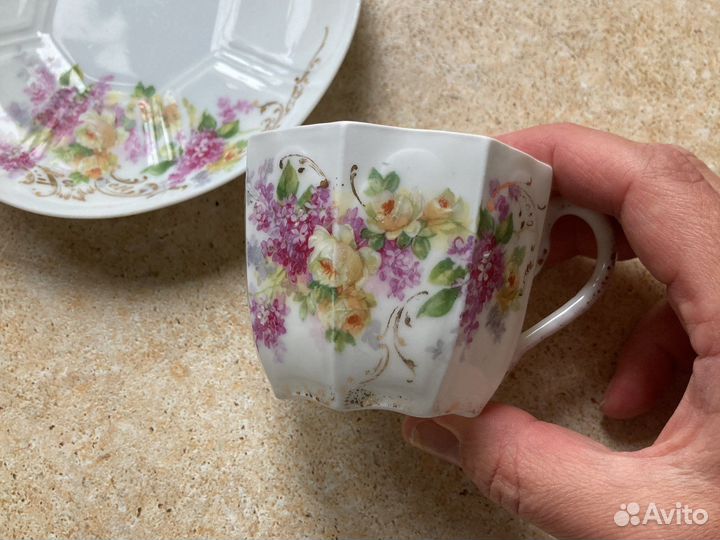 Антикварная чайная пара