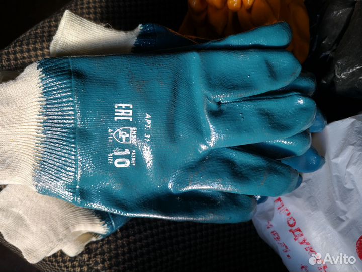 Перчатки хб 10 класс, перчатки нетриловые