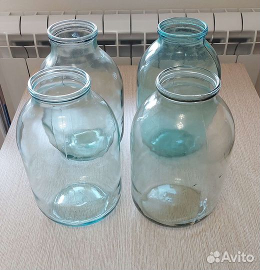 Банки 3-х л., 0,5 л., 1л