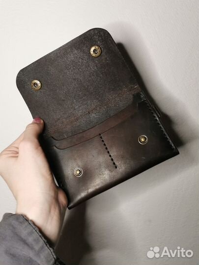 Кожаный кошелёк для документов