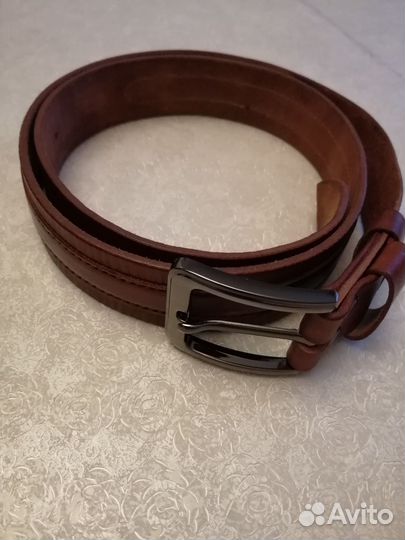 Кожаный ремень ручной работы