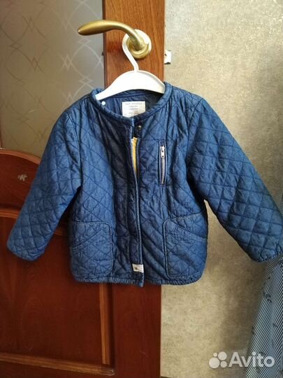 Джинсовка утепленная для девочки zara 98