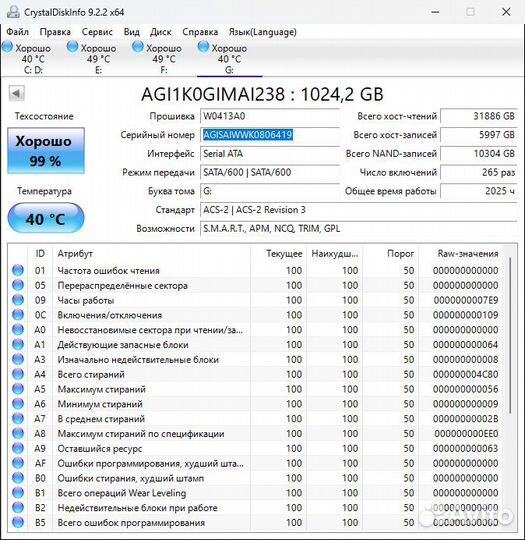 Ssd SATA 2.5 1tb