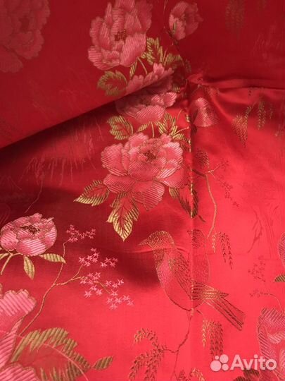 Натуральный корейский шелк (отрез ткани)