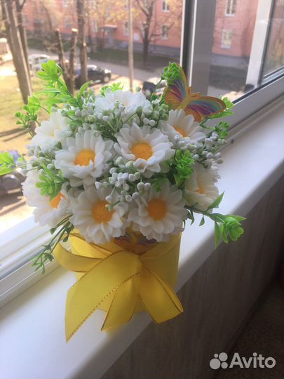 Букет цветов из мыла