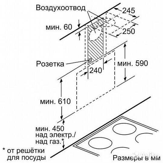 Вытяжка neff d39dt67n0