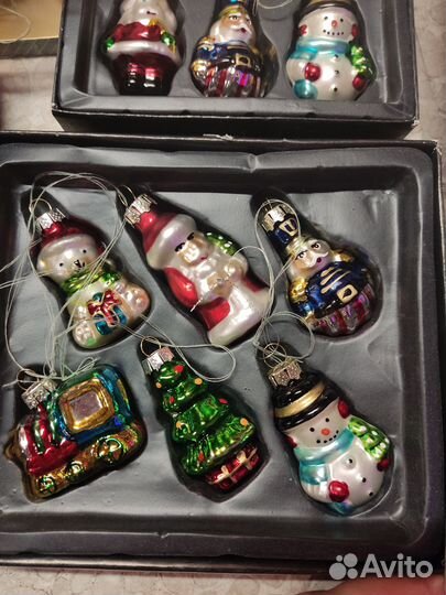 Игрушки новогодние стекло
