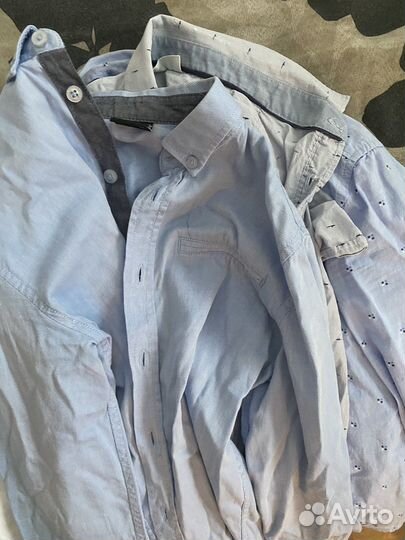 Рубашки пакетом 134 на мальчика