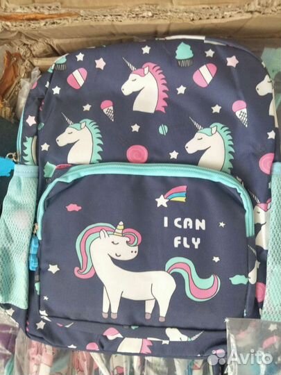 Рюкзаки новые детские 63 шт