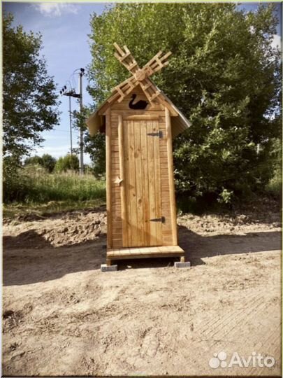 Уличный туалет деревянный VAP
