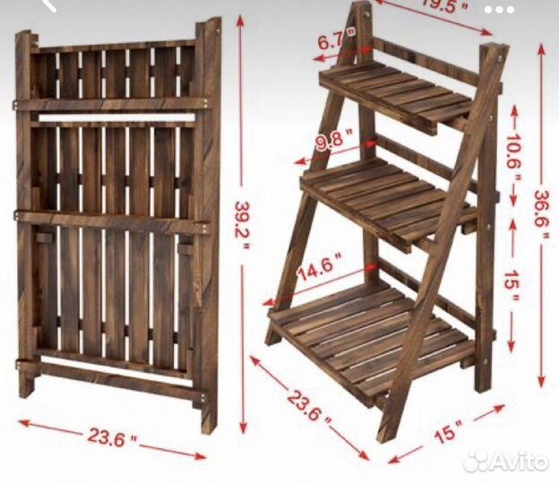 Этажерка для цветов, стеллажи, полки
