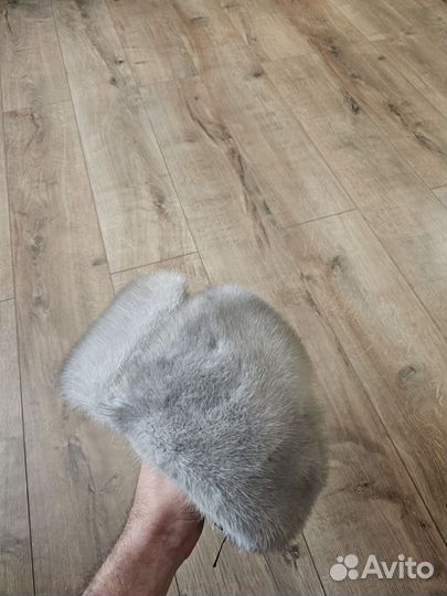 Норковая шапка мужская ушанка