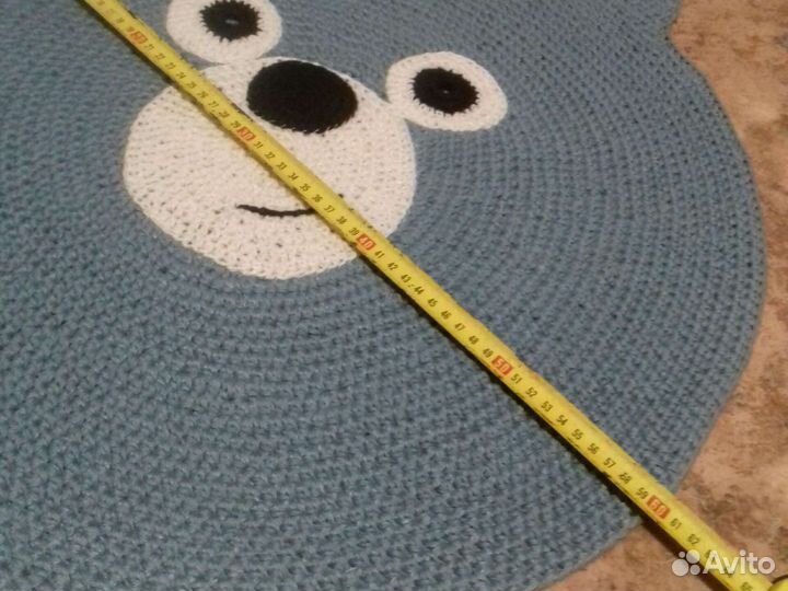 Детский коврик вязаный
