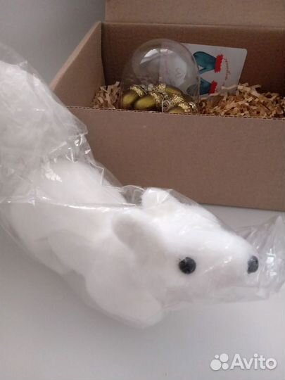 Новогодние игрушки набор, белка на елку, желуди