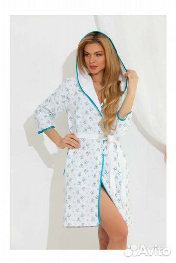 Халат женский вафельный