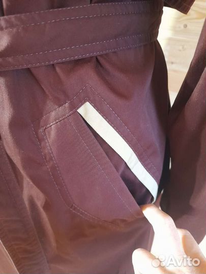 Винтажный английский плащ тренч хлопок 50 р