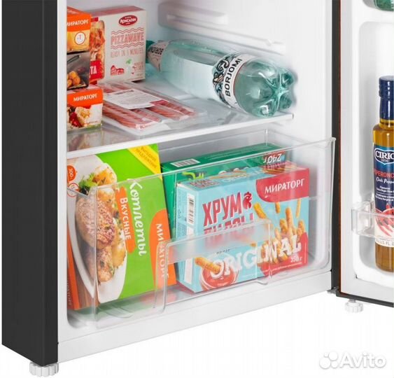 Холодильник Maunfeld MFF83WD 1-нокамерн. дерево/че