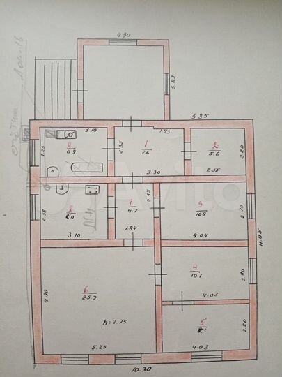 Дом 88,4 м² на участке 8 сот.