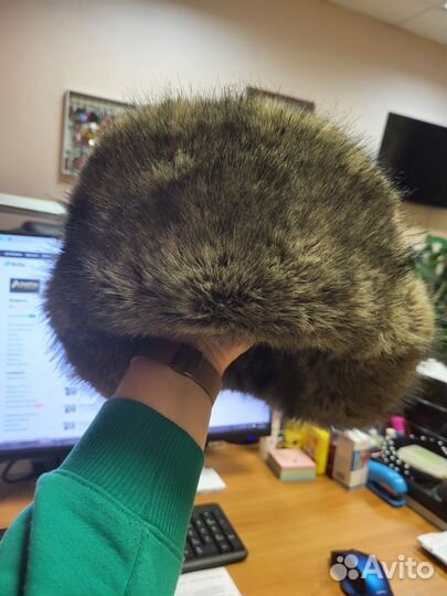 Мужская зимняя шапка ушанка меховая