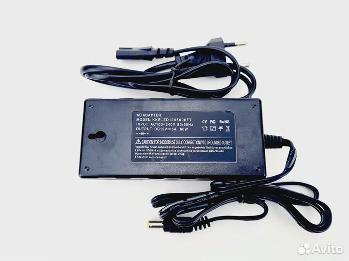 Адаптер блок питания 12v 5a 60W