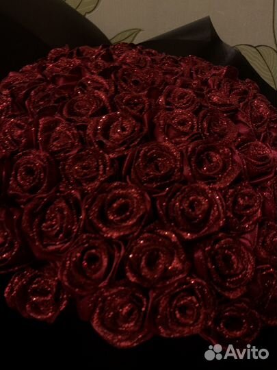 Букет из атласных лент 101