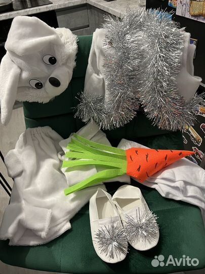 Новогодний костюм зайка 98 104