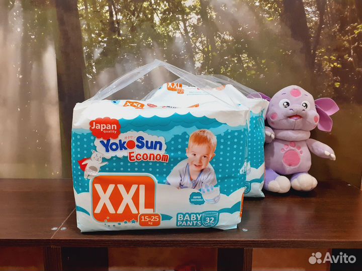 Подгузники-трусики японские 15-25 кг (53шт)