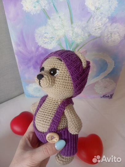 Вязаная игрушка Медвежонок