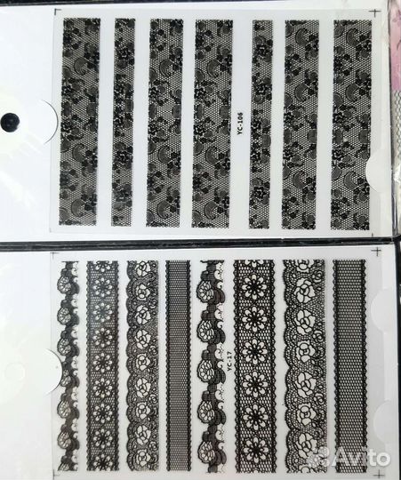 Наклейки для ногтей, клипсы для снятия гель-лака