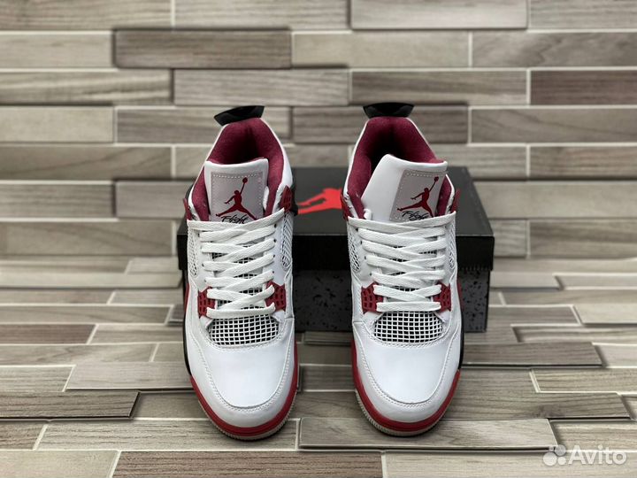 Кроссовки Air Jordan 4 Fire Red (36-45)