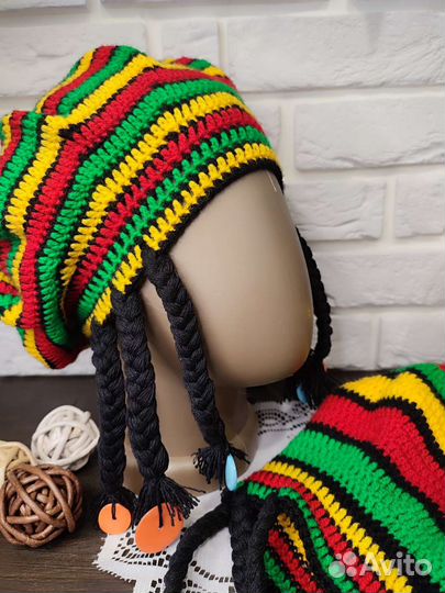 Берет в стиле Боба Марли
