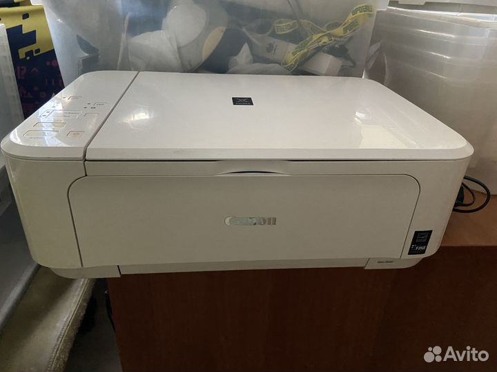 Принтер со сканером Canon pixma белый